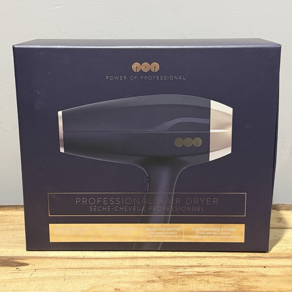 NEW POWER OF PROFESSIONAL IONIC TECHNOLOGY HAIR DRYER ‎ P.O.P. STYING HAIR DRYER